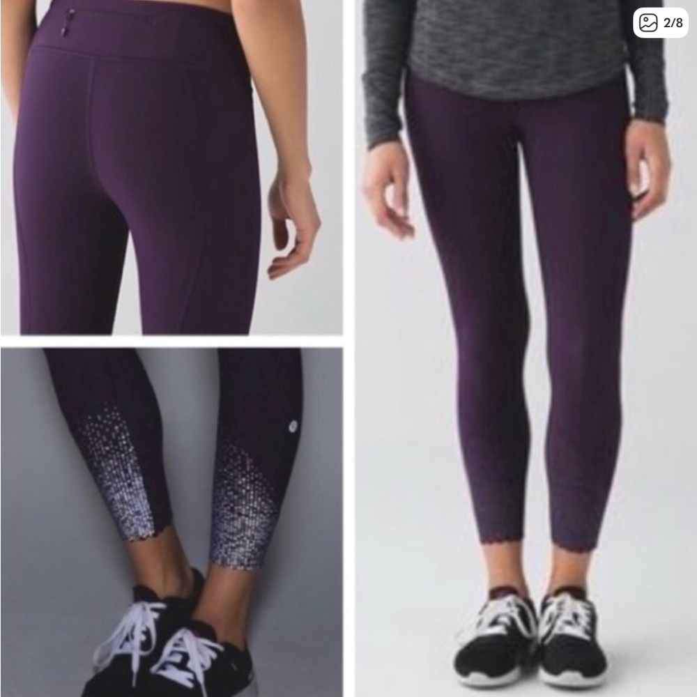 Lululemon Tight Stuff II Leggings in Deep Zinfandel